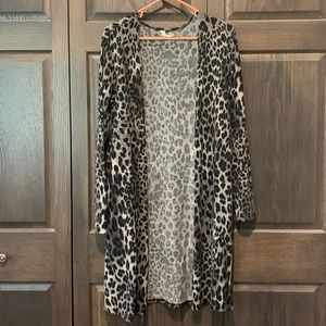 Leopard print cardigan